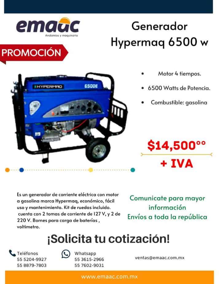 venta-generador 6500-emaac