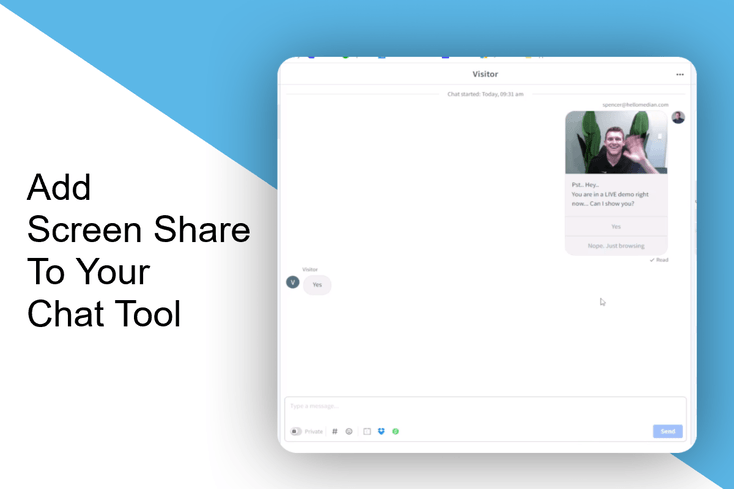 Compartir pantalla en la herramienta de chat